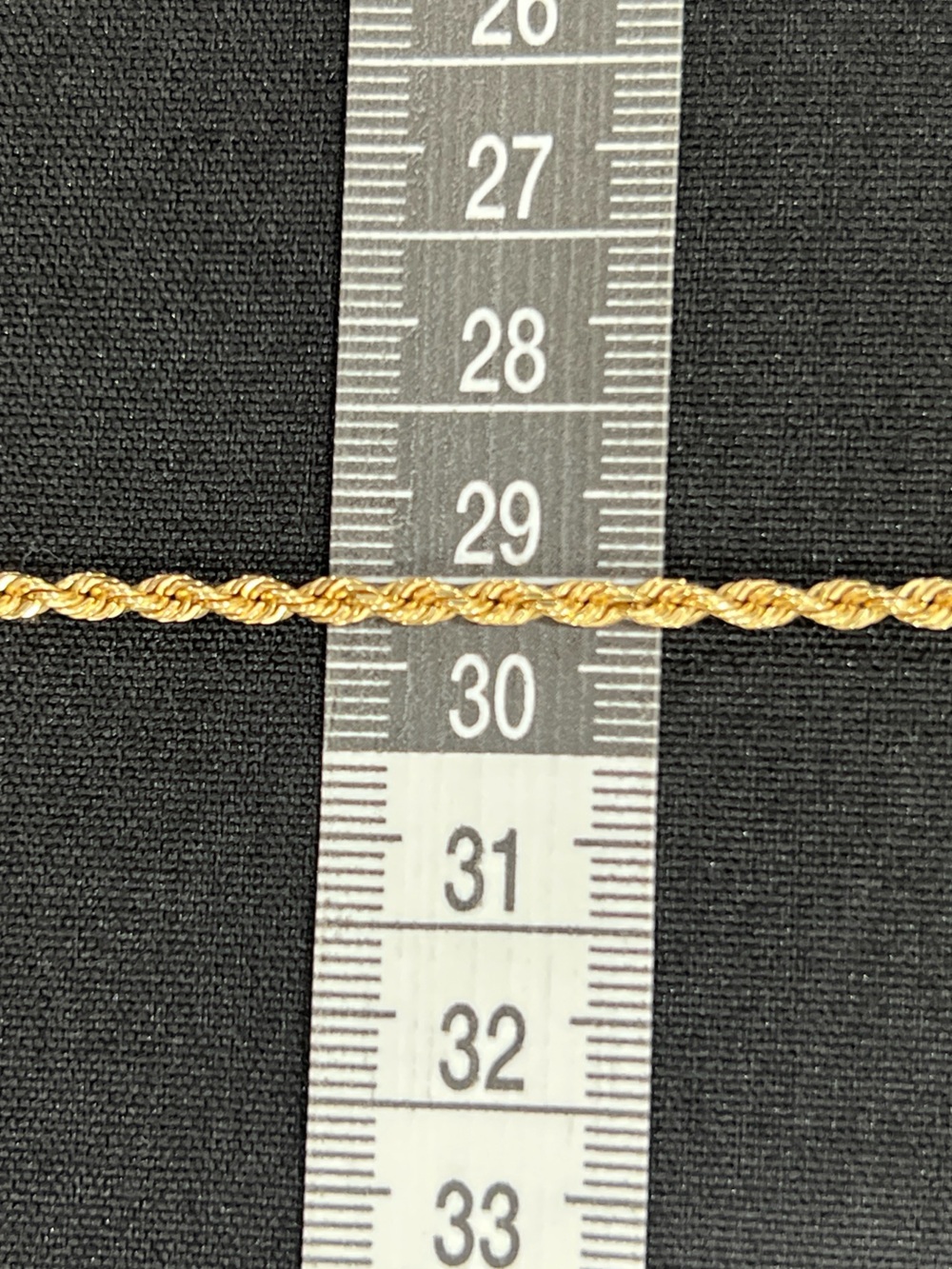 14K Solid Gold Rope Chain Necklace for Women/Men | 20in | 2.5mm | 11g - Picture 7 of 10